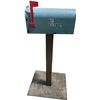Image 1 : Vancouver - Movie Set Dec Blue Post-Mounted Rural Mailbox (Prop)