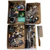 Image 1 : Vancouver - Group of 4 Trays full of Misc. Collectibles, Cutlery & Vintage Jewellery