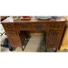 Image 2 : Vancouver - Vintage 6-Drawers Kneehole Colonial Revival Style Desk (approx. 48" x 24" x 32")