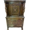 Image 1 : Vancouver - Vintage Jacobean Style Renaissance Revival Cabinet, approx. 38" x 16" x 63")