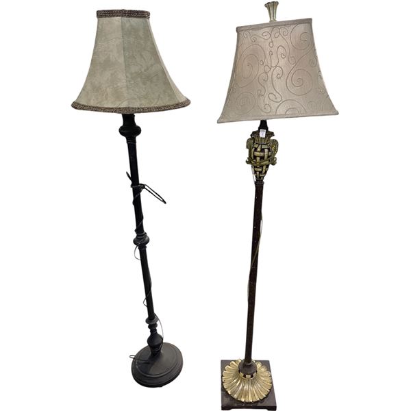 Vancouver - Set of 2 Vintage Floor Lamps & assorted Lampshades
