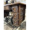 Image 5 : Vancouver - Antique Singer Treadle Sewing Machine Set w/ Cast Iron Base