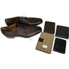 Image 1 : Vancouver - Set of 4 Leather Wallets & Boss Kensington Leather Derbies (No COA - Not Authenticate)