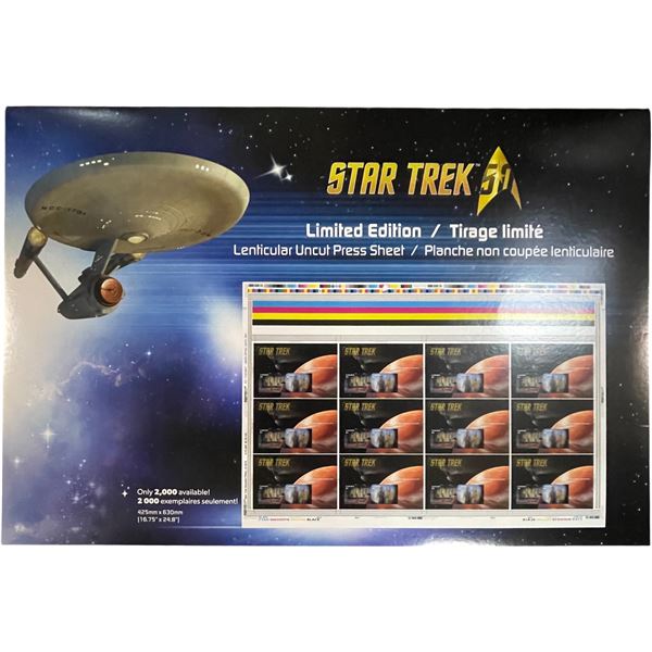 Vancouver - Star Trek Limited Edition Lenticular Uncut Press Sheet 425mm x 630mm