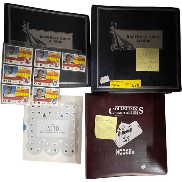 Vancouver - Large Group of Collector's Hockey Card albums from 1989 to 1992