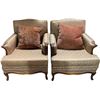 Image 1 : Vancouver - Pair of 2 Antiques Upholstered French Provincial Armchairs