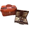 Image 1 : Vancouver - Vintage Leather Red Samsonite Suitcase & Leather Backgammon in Travel Case