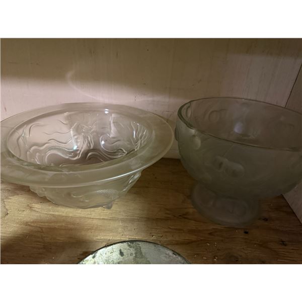 Vintage mermaid art decor Joseph Inwald bowls