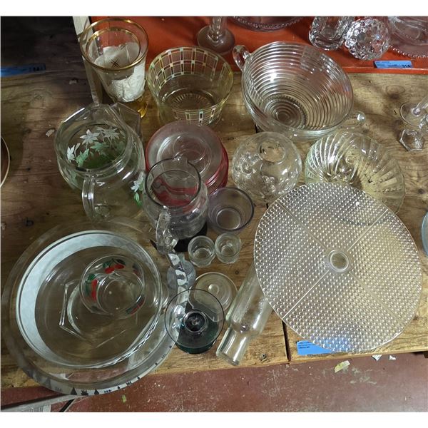 Misc. vintage antique glass