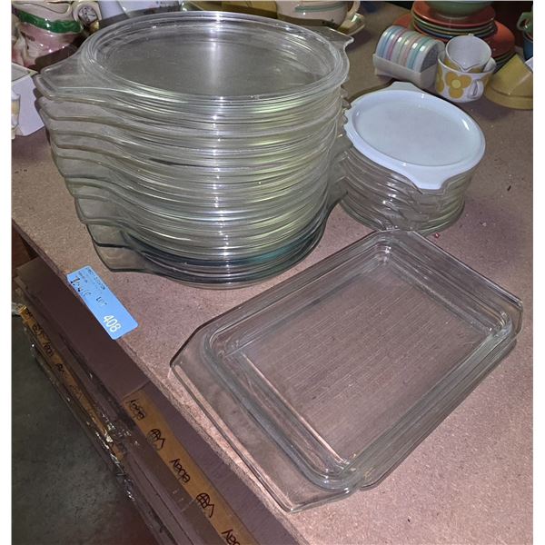Became 6 lots - Pyrex lids - vintage