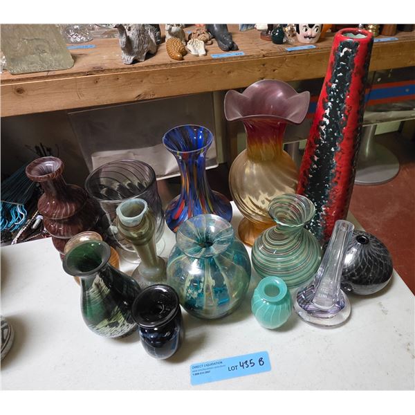 Misc. Vases blown glass
