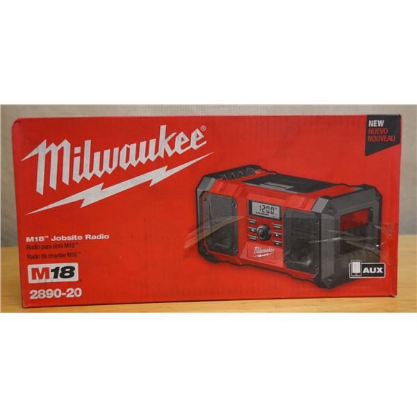 Milwaukee 2890-20 Jobsite Radio New in Box (Tool Only)