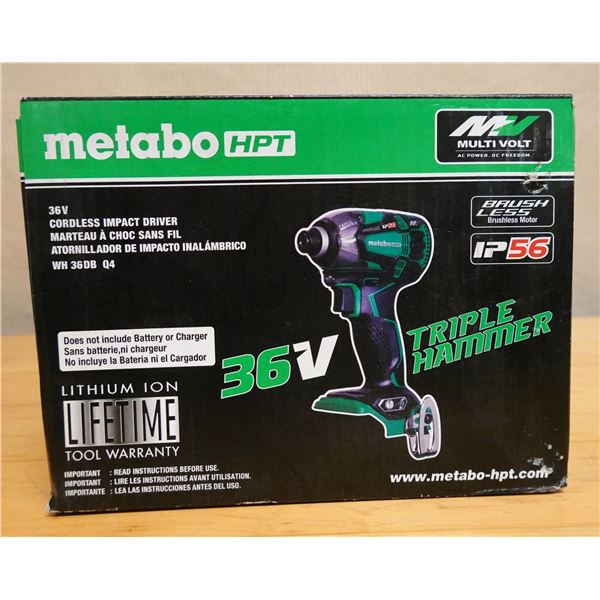 Metabo HPT WH36DB Q4 Cordless Impact Driver New in Box (Tool Only)