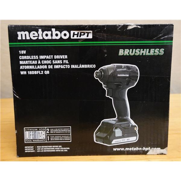 Metabo HPT WH18DBFL2 QB Cordless Impact Driver w/ Battery & Charger New in Box