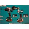 Image 2 : Makita XT288T Combo Kit w/ Hammer Drill, Impact Driver, 2 Batteries & Case New in Box