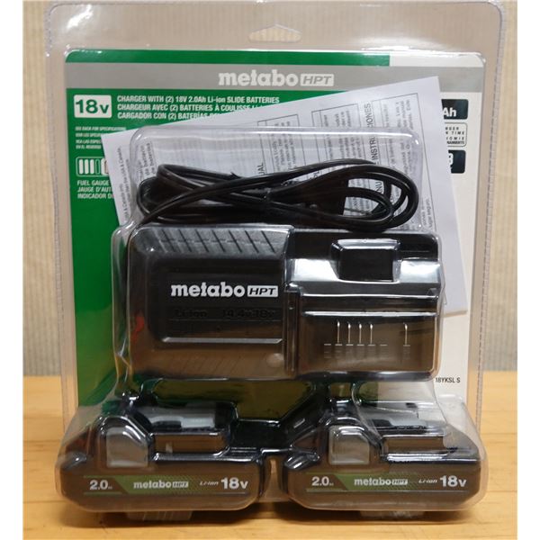 Metabo HPT UC18YKSL Charger & BSL1820M Slide Battery New in Package