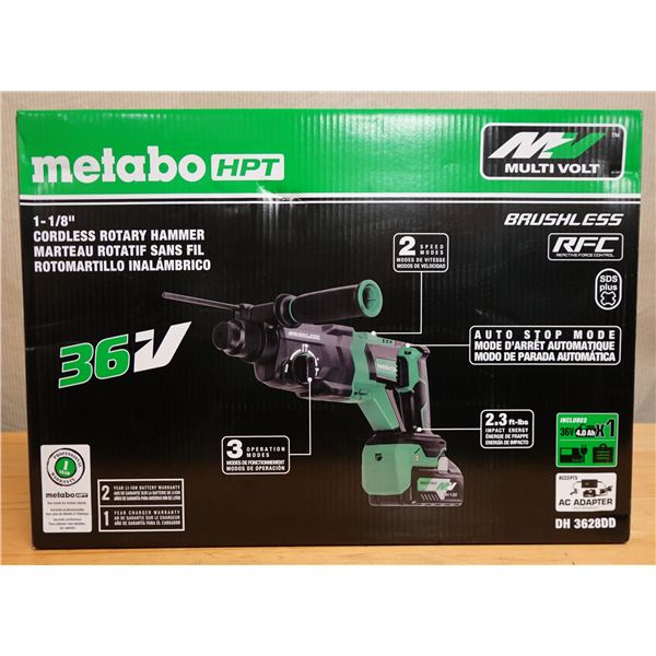 Metabo HPT DH3628DD Cordless Rotary Hammer w/ Battery & Charger New in Box