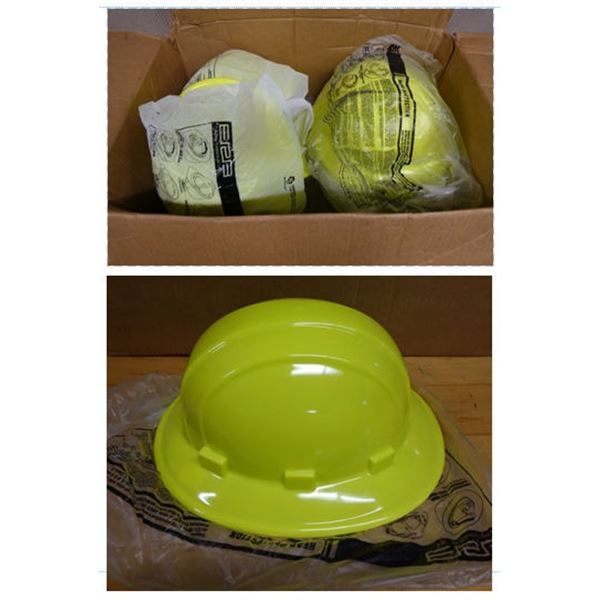 Qty 14 Yellow Construction Hard Hats New in Box