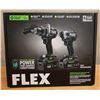 Image 1 : Flex FXM202-2G Hammer Drill & Impact Driver Kit w/ 2 Batteries & Charger New in Box