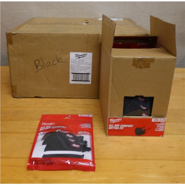 Qty 70 Milwaukee 48-73-4238 Black 2-Layer Face Masks New in Box