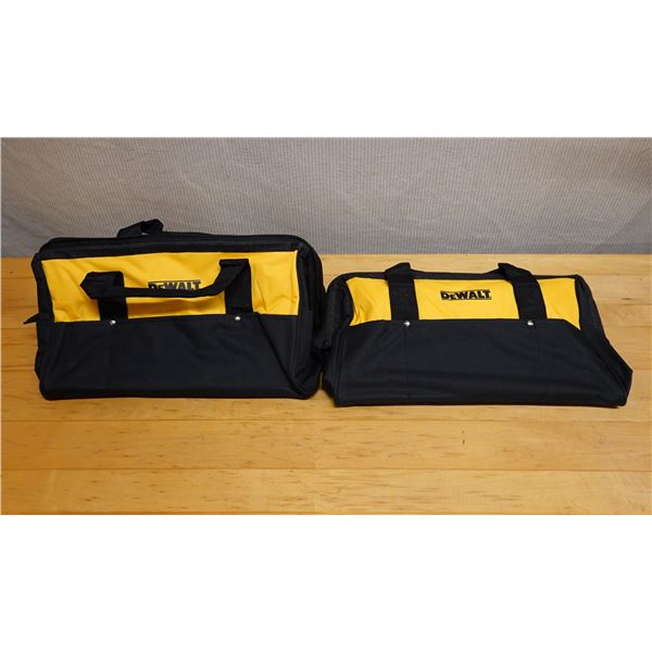 Qty 2 DeWalt Heavy-Duty Tool Bags w/ Zipper Close New