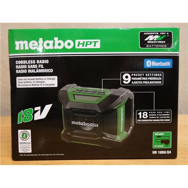 Metabo HPT UR18DA Q4 Cordless Radio New in Box (Tool Only)