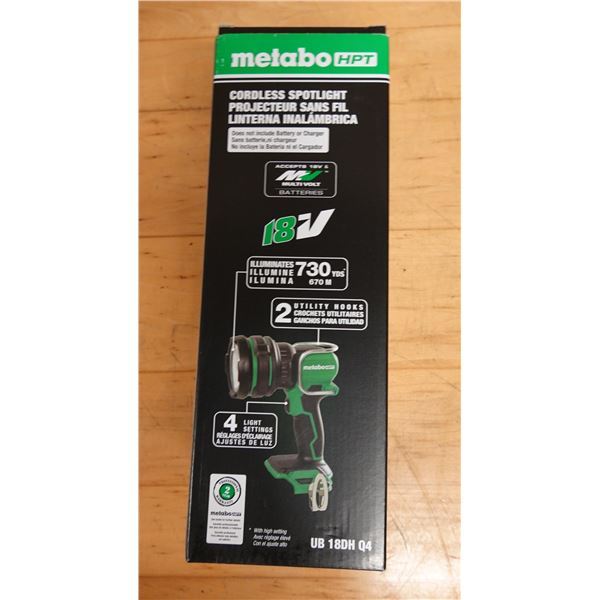 Metabo HPT UB18DH Q4 Cordless Spotlight New in Box (Tool Only)