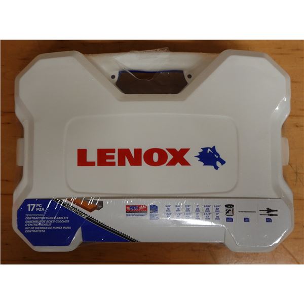 Lenox 308201200G Contractor's 17 pc Hole Saw Kit New in Hard Case