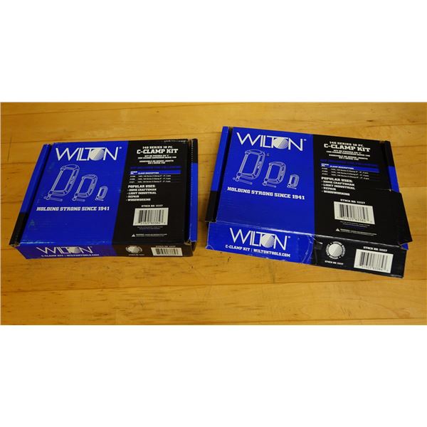 Qty 2 Wilton 11117 C-Clamp Kit 10 pc New in Box