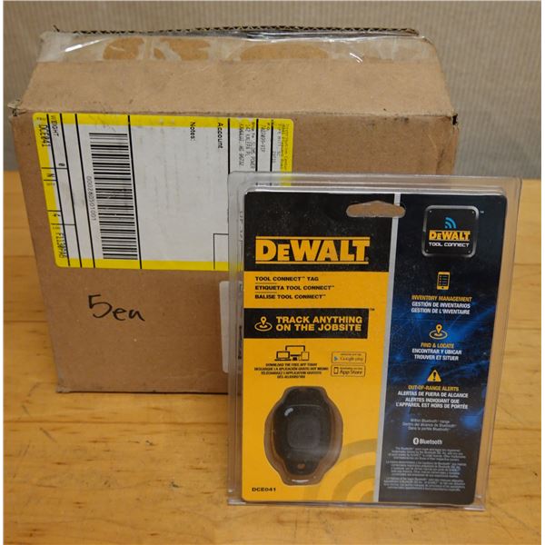 Qty 5 DeWalt DCE041 Bluetooth Tool Connect Tags New in Package