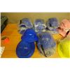 Image 3 : Qty Approx. 14 Blue, Yellow & Red Construction Hard Hats New