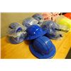 Image 5 : Qty Approx. 14 Blue, Yellow & Red Construction Hard Hats New