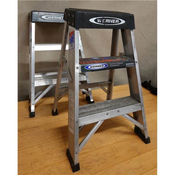 Qty 2 Werner 150B 2-Step Ladders