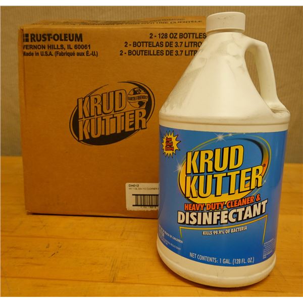 Box of 2 Gallon Bottles Rust-Oleum Krud Kutter Cleaner & Disinfectant New