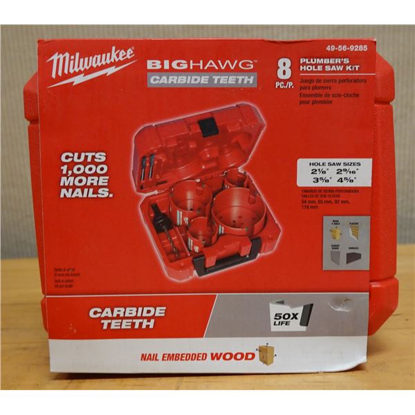 Milwaukee 49-56-9285 BIG HAWG Carbide Hole Saw Kit New in Hard Case