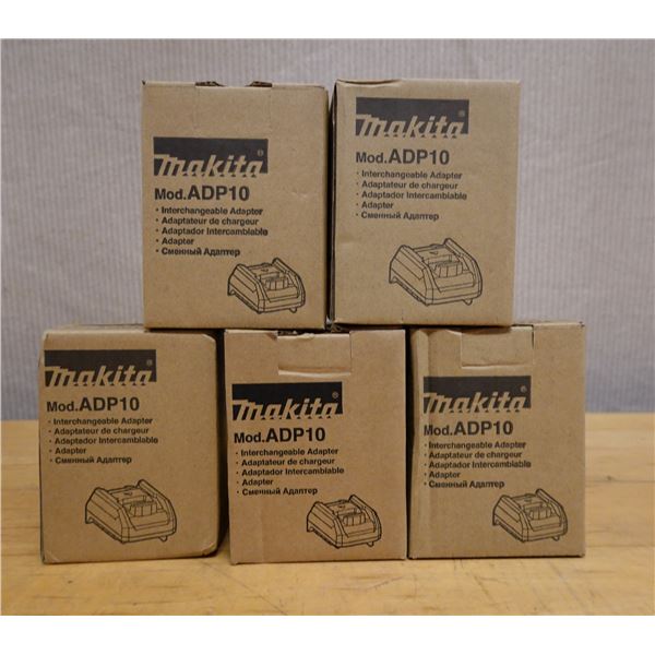 Qty 5 Makita ADP10 Interchangeable Adapters New in Box