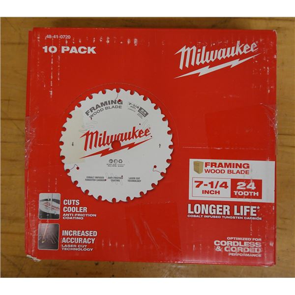 Milwaukee 48-41-0720 Framing Wood Blade 10-Pack New in Box