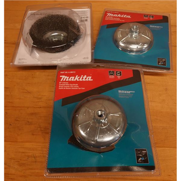 Qty 3 Makita A-98413 Crimped Wire Cup Brush New in Package