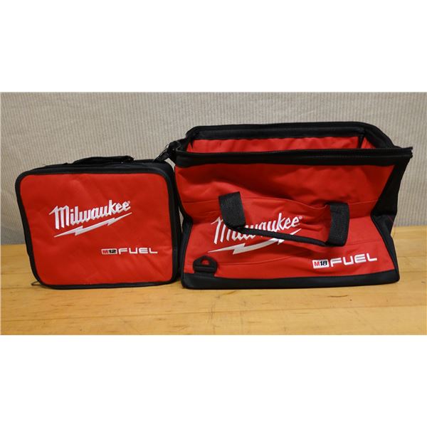 Qty 2 Milwaukee Tool Carrier Bags, Misc Sizes