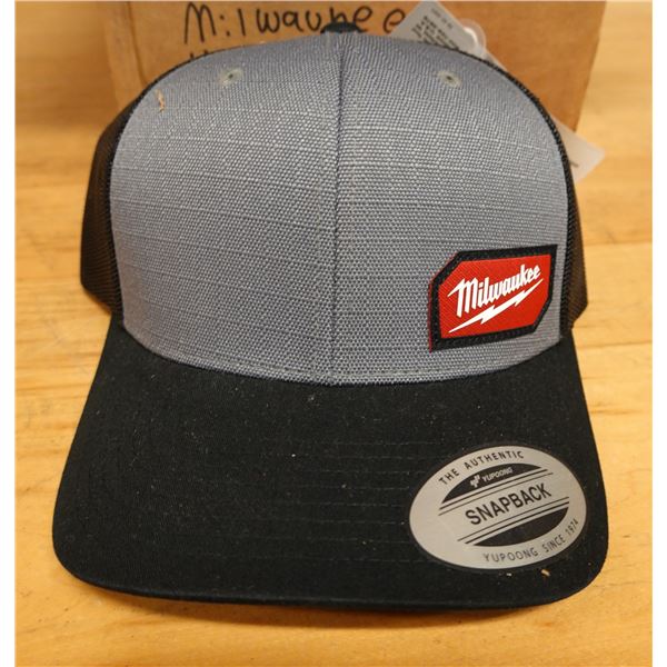 Qty 14 Milwaukee 505G Gray SnapBack Ball Caps New