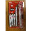 Image 3 : Milwaukee 49-22-1129 Sawzall Demolition 12-pc Blade Set & Zipper Carry Bag New