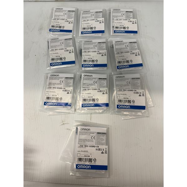 Lot of (10) Omron #E3Z-T81C-G0SRD-CN Sensors