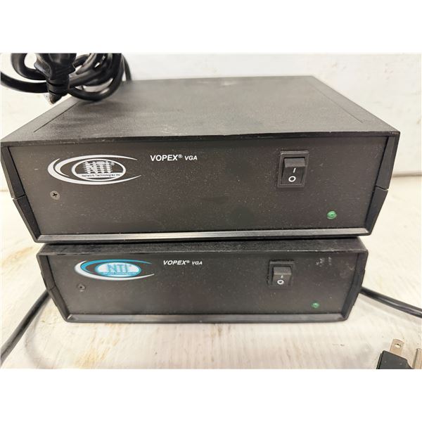 Lot of (2) Network Technologies #VOPEX VGA Modules