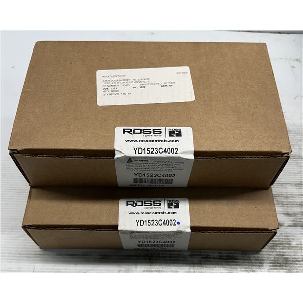 (2) Ross #YD1523C4002 Lock Out Valves