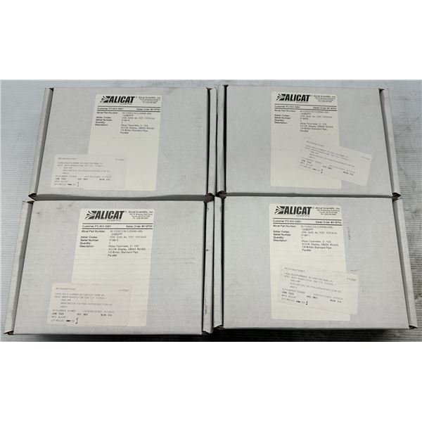 (4) Alicat Scientific #M-100SCCM-D-DB9M-485-125BSPP Mass Flow Meters