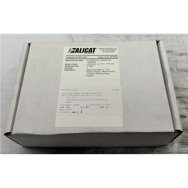 Alicat Scientific #M-100SCCM-D-DB9M-485-125BSPP Mass Flow Meter