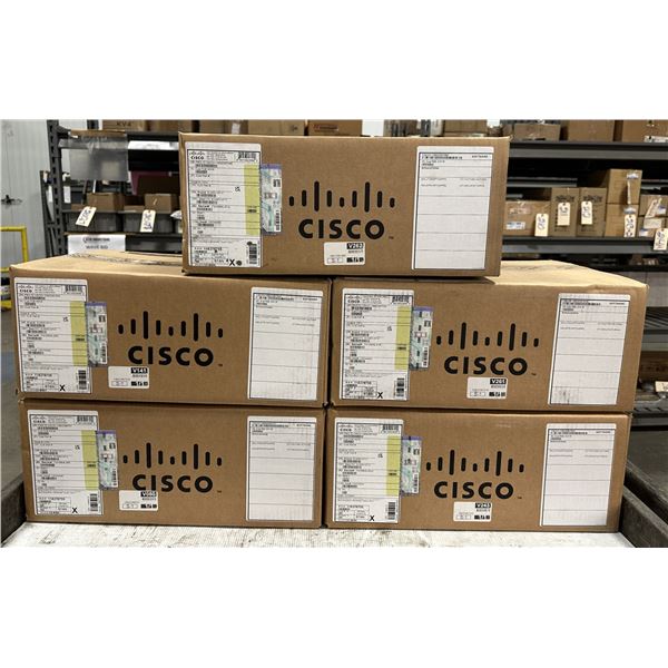 (5) Cisco #IE 3400H-24T-A V02 Catalyst Heavy Duty Ethernet Switches