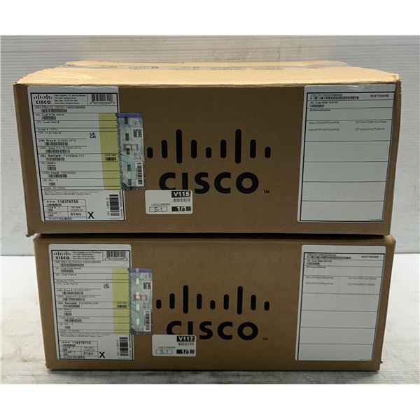 (2) Cisco #IE 3400H-24T-A V02 Catalyst Heavy Duty Ethernet Switches