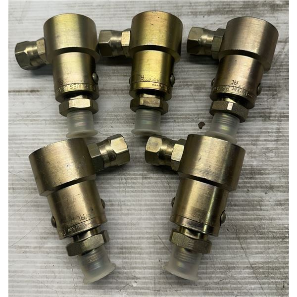 (5) Parker #PS Elbow Hydraulic Swivels