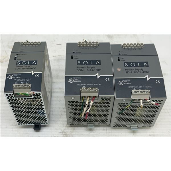 Lot of (3) Sola Power Supplies